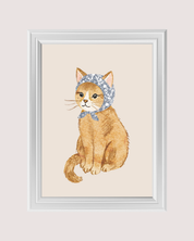 Babushka Cat art print
