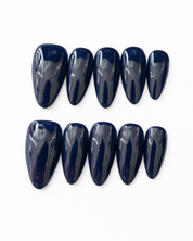 Midnight Navy - set press on nehtů 10ks