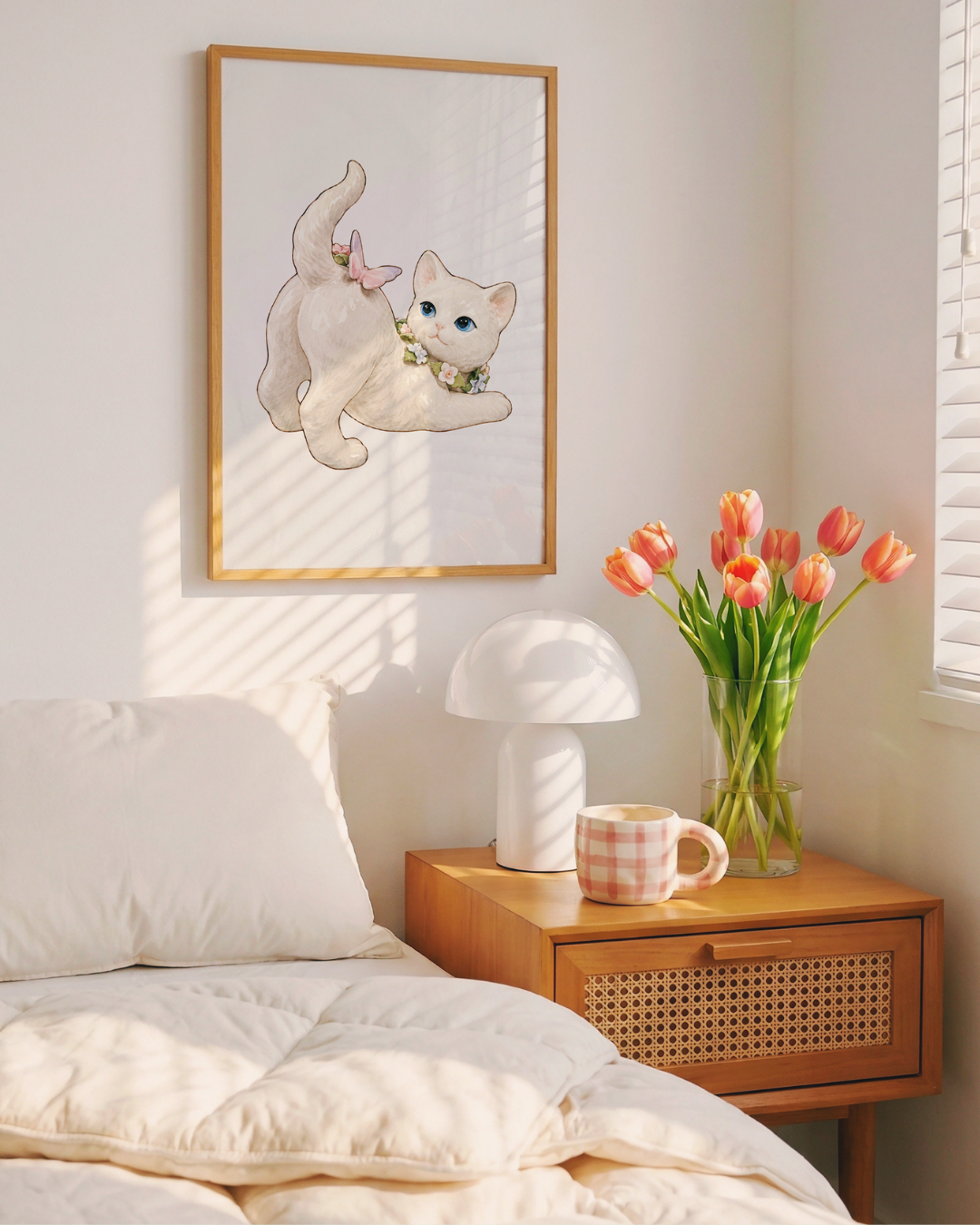 Flower Kitten art print