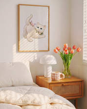 Flower Kitten art print