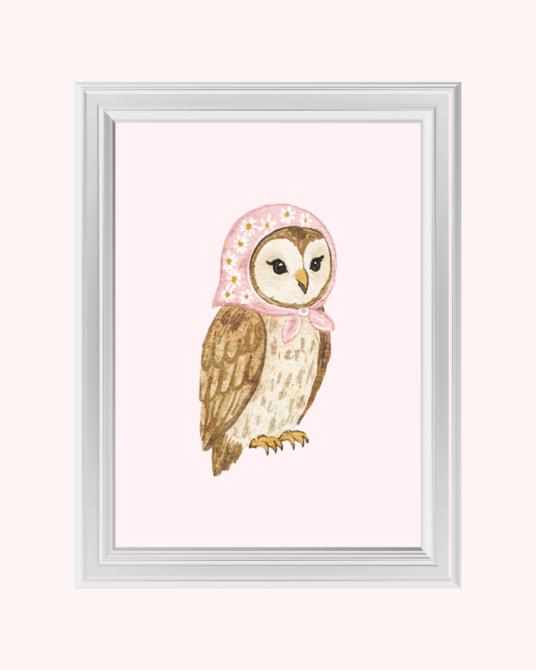 Babushka Owl art print