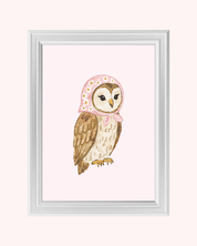 Babushka Owl art print