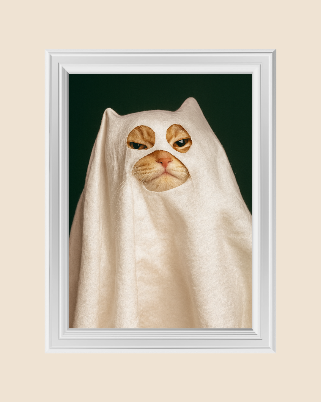 MY CAT IS A GHOST! art print