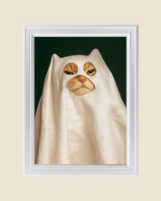MY CAT IS A GHOST! art print