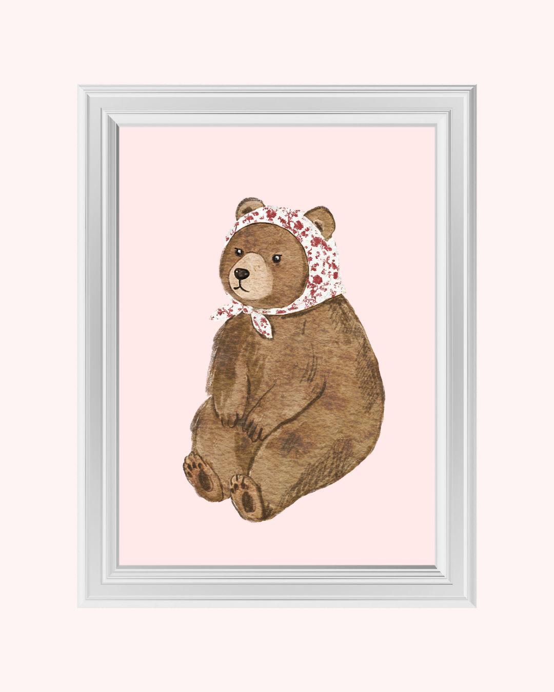 Babushka Bear art print