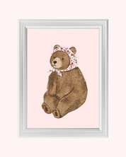 Babushka Bear art print