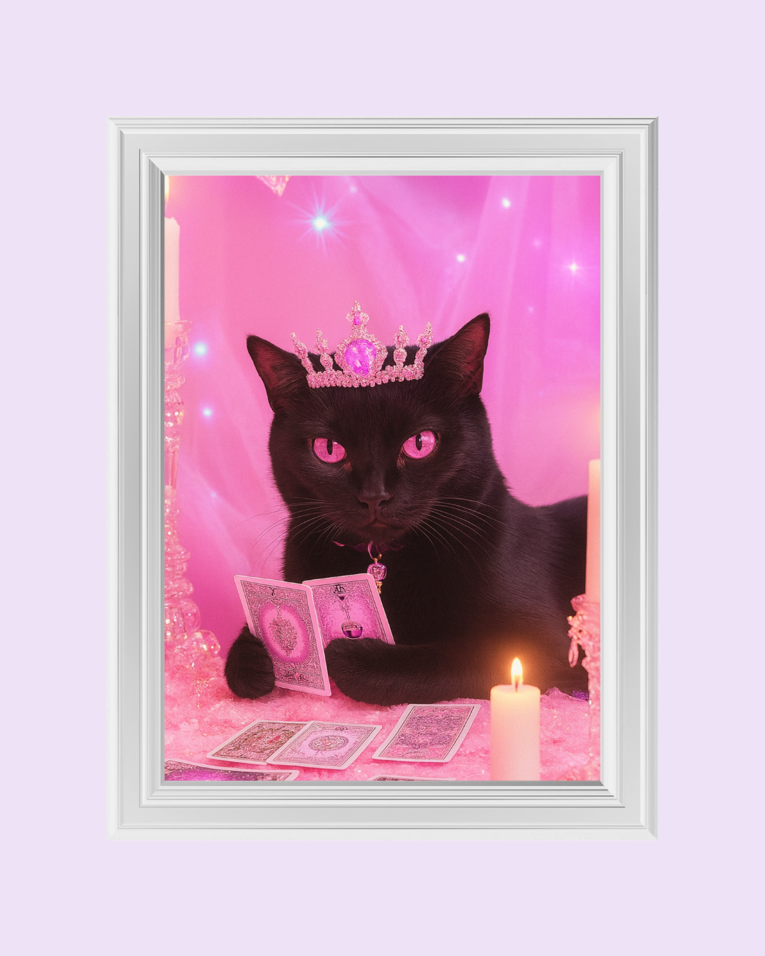 MY CAT IS A WITCH art print