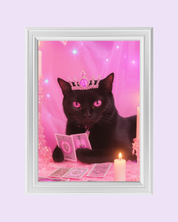 MY CAT IS A WITCH art print