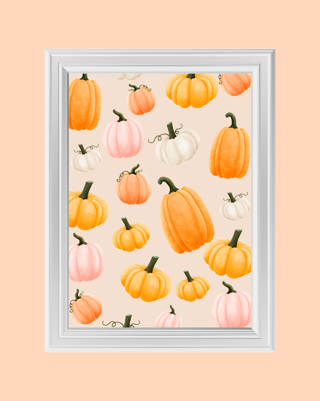 CUTE PUMPKINS art print