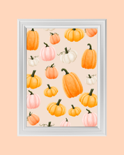 CUTE PUMPKINS art print