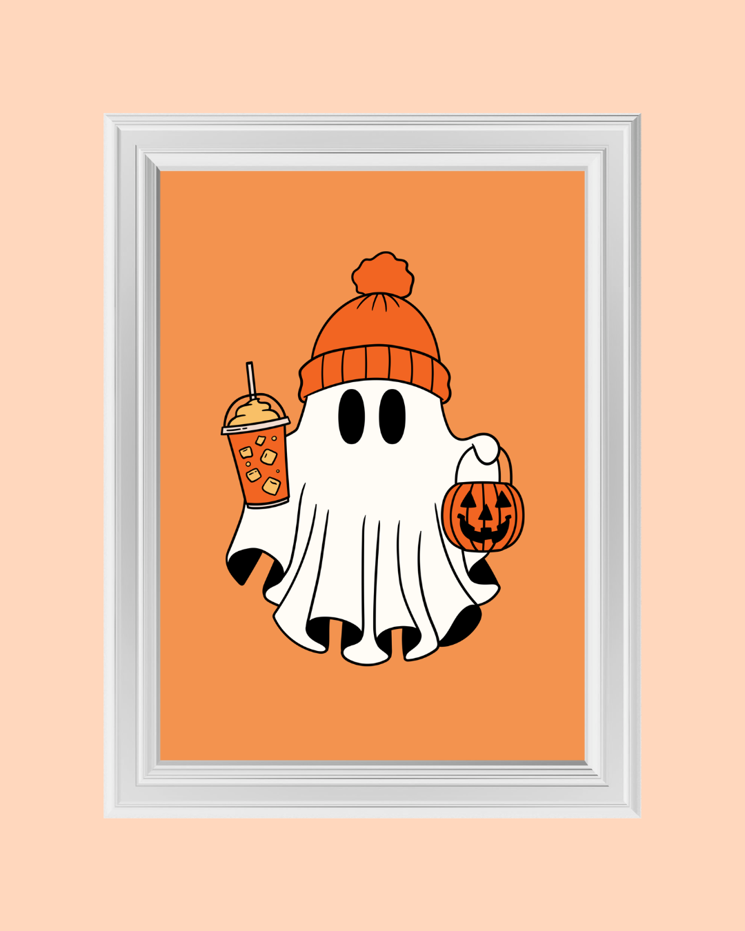 PUMPKIN SPICE GHOST art print