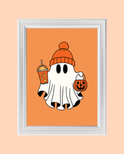 PUMPKIN SPICE GHOST art print
