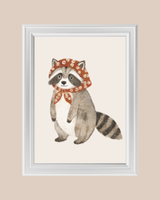 BABUSHKA RACOON art print