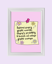 GREAT WOMEN art print
