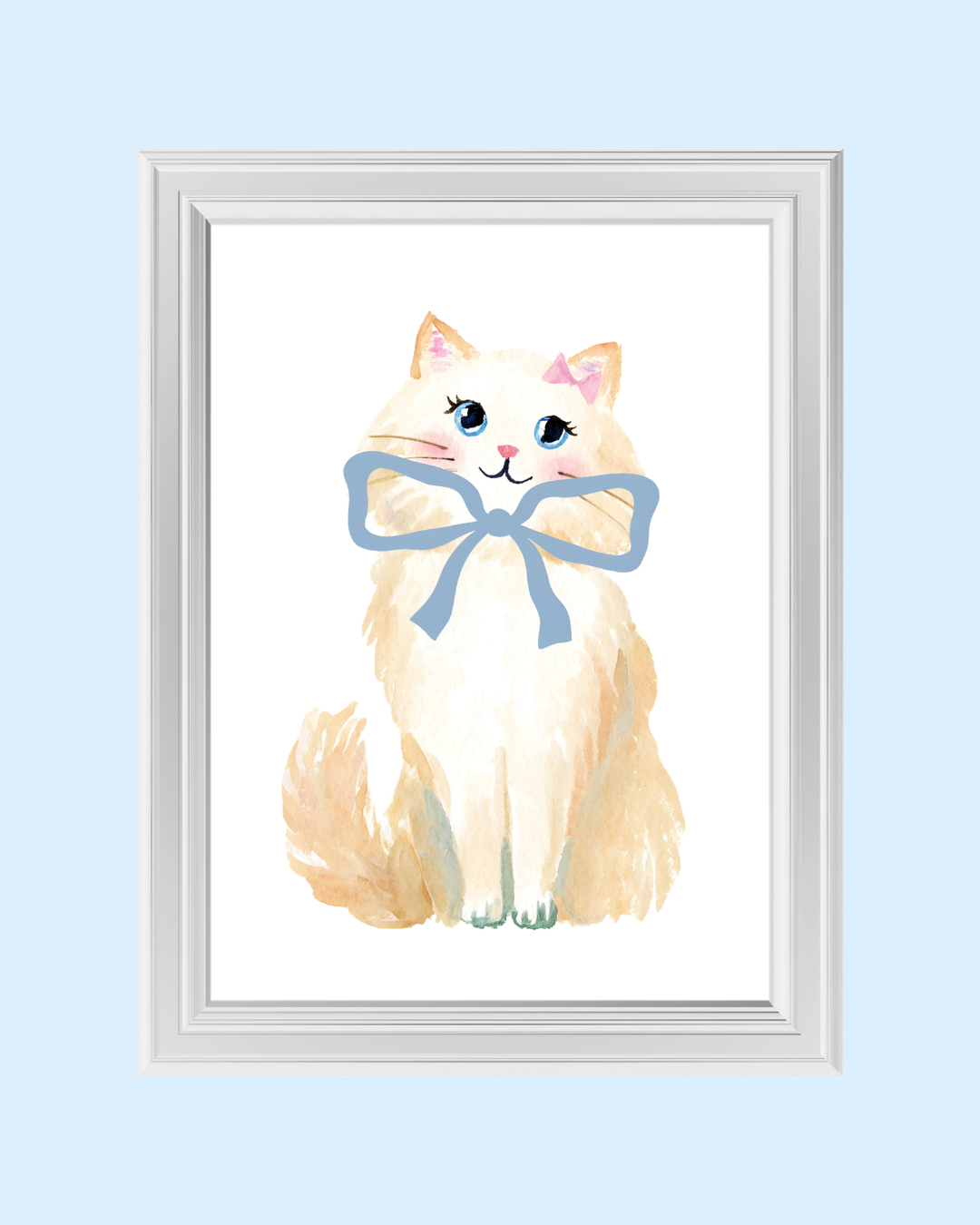 WHIMSI KITTY art print