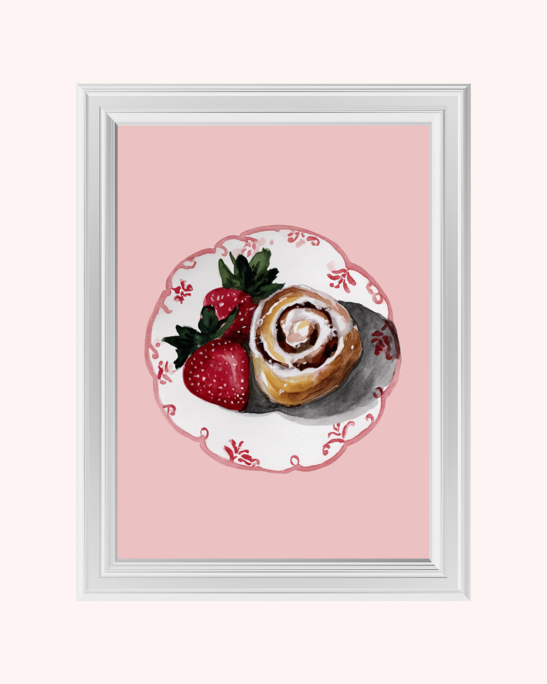 Strawberry Roll art print