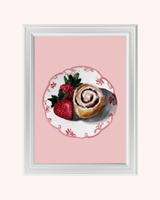 Strawberry Roll art print