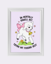 TRYING MY BEST art print