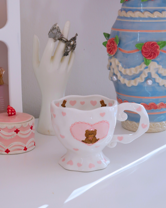 ADORABLE HEART BEAR MUG