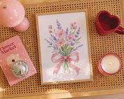 LAVENDER BOUQET art print