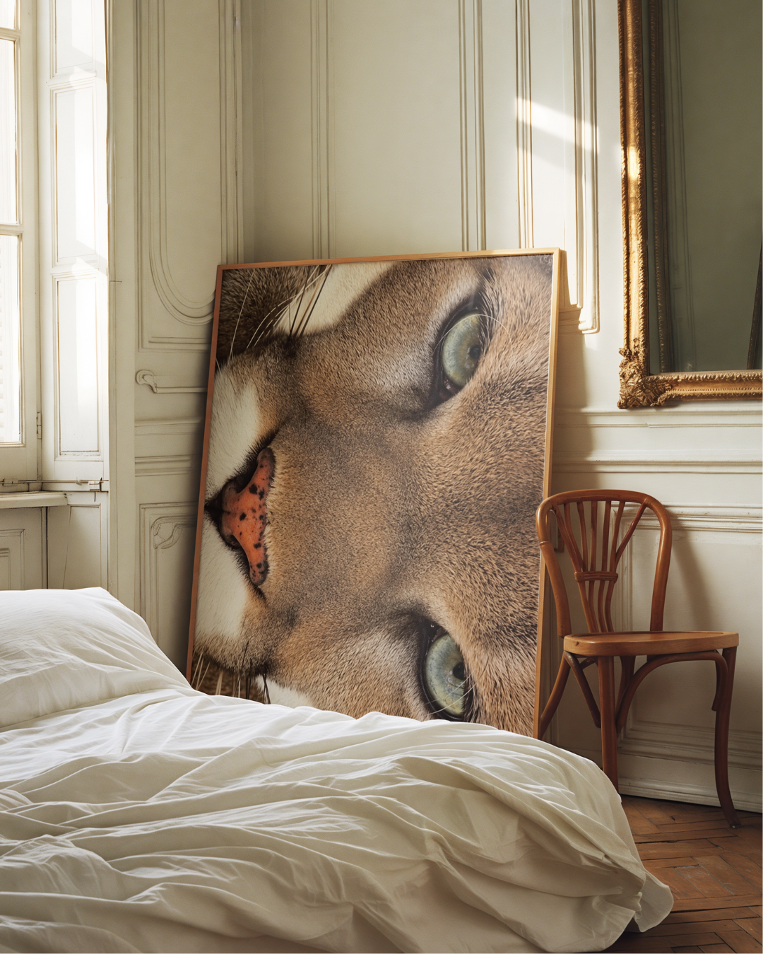 Cougar Face art print