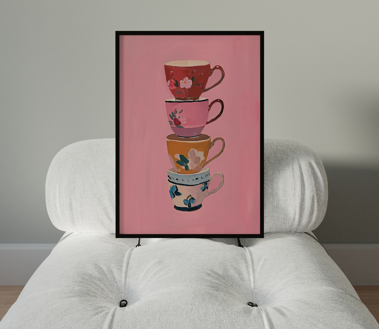 FOUR OF CUPS art print