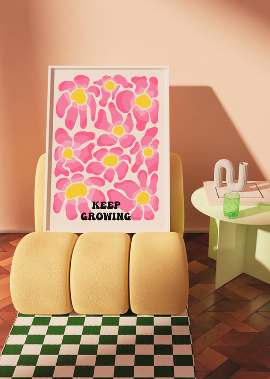 KEEP GROWING art print