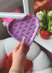 CHERRY ROLLING TRAY/ASHTRAY HEART