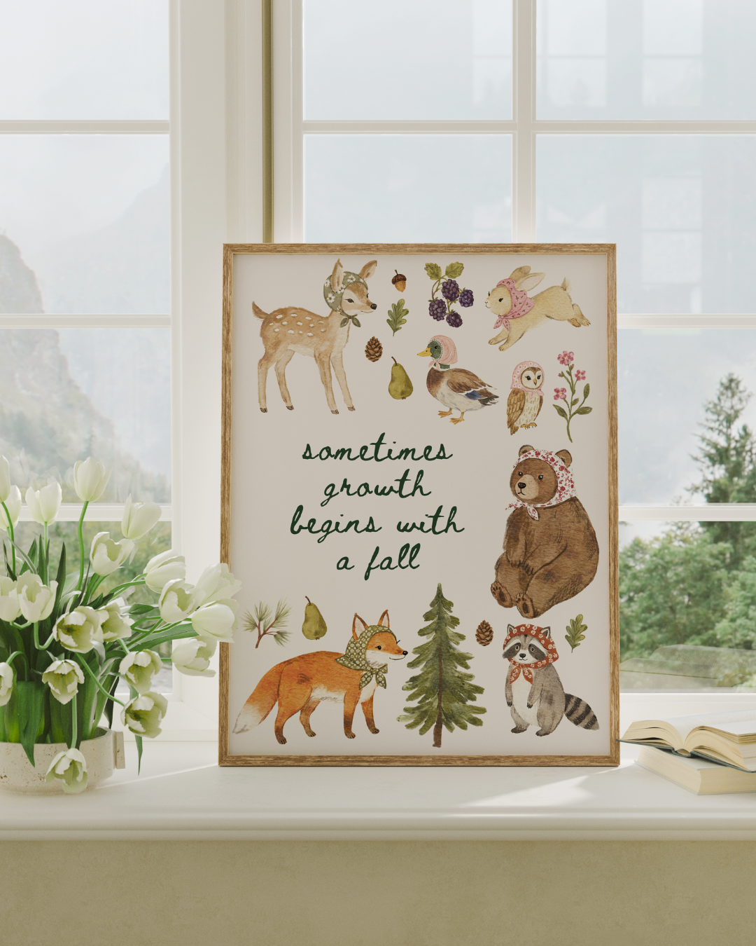 Woodland Friends art print