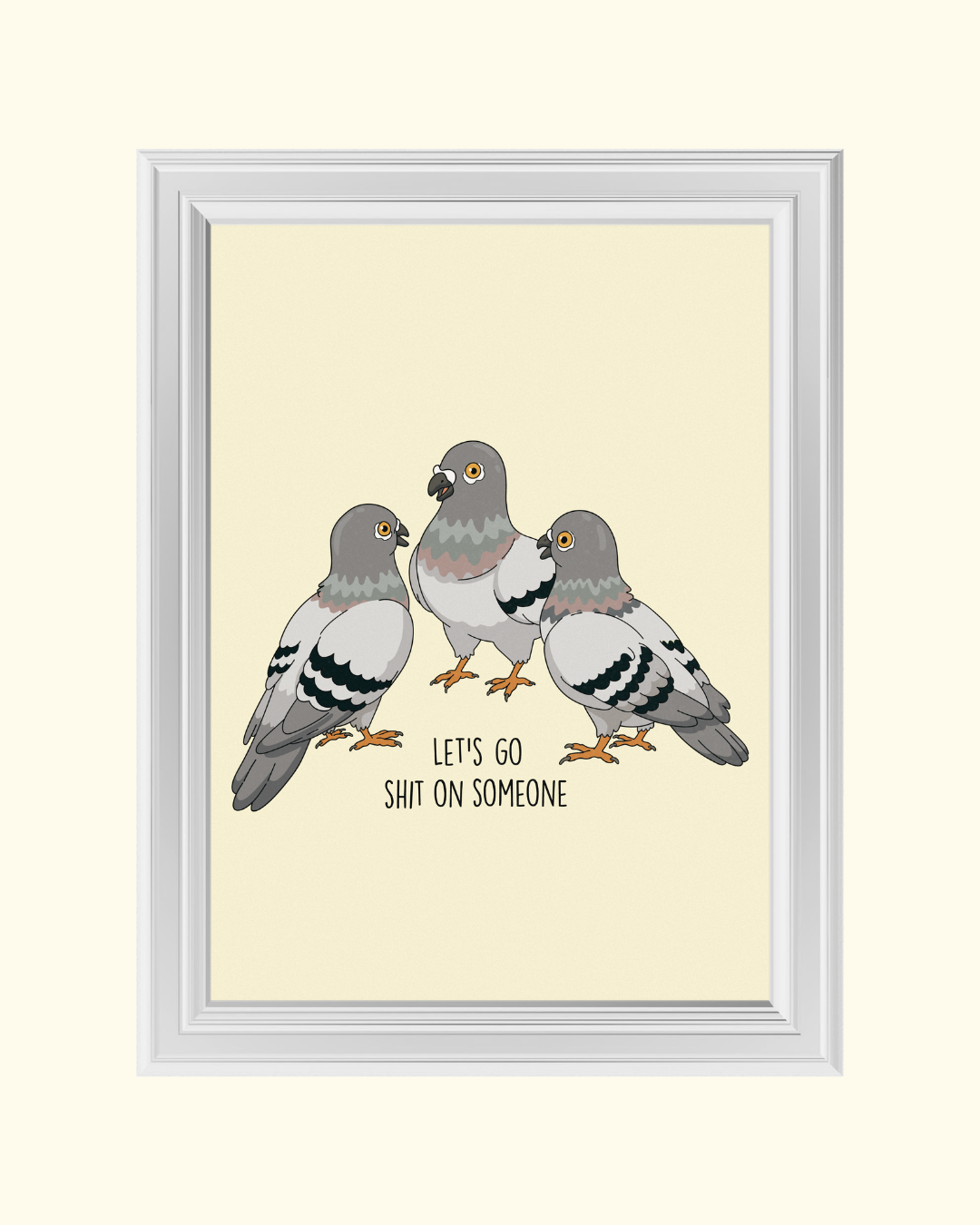 PIGEON SHIT art print