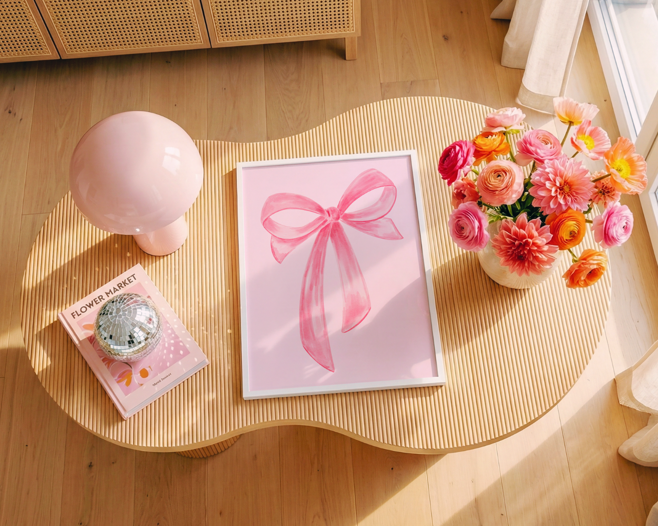 PINK BOW art print