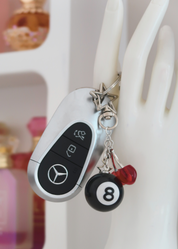 CHERRIES EIGHTBALL keychain