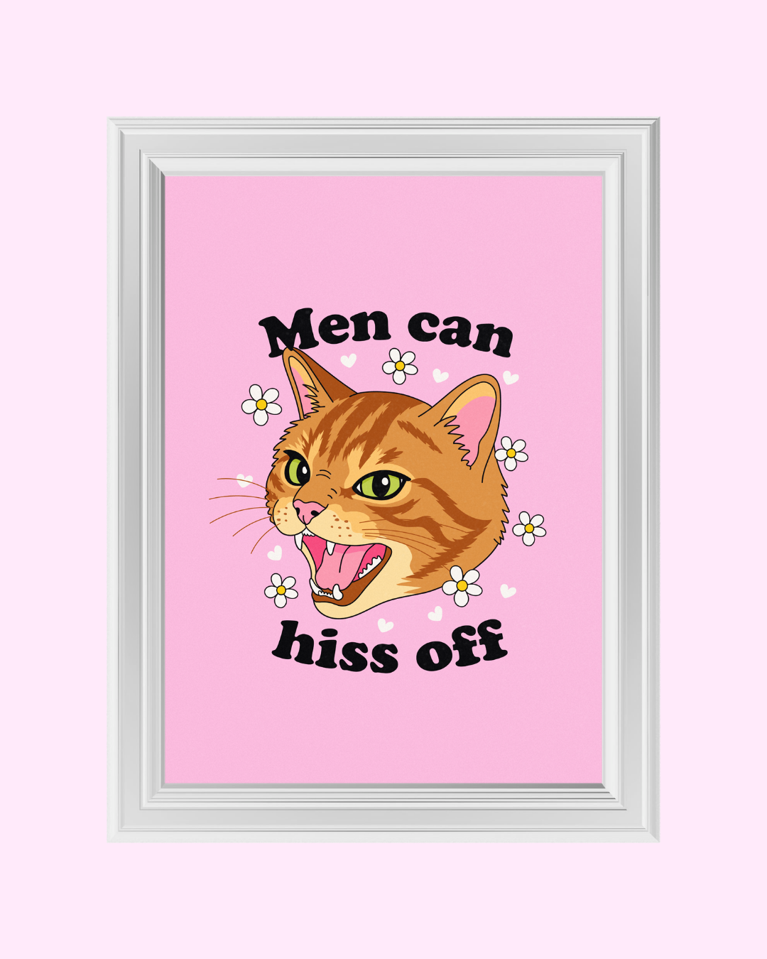 HISS OFF art print
