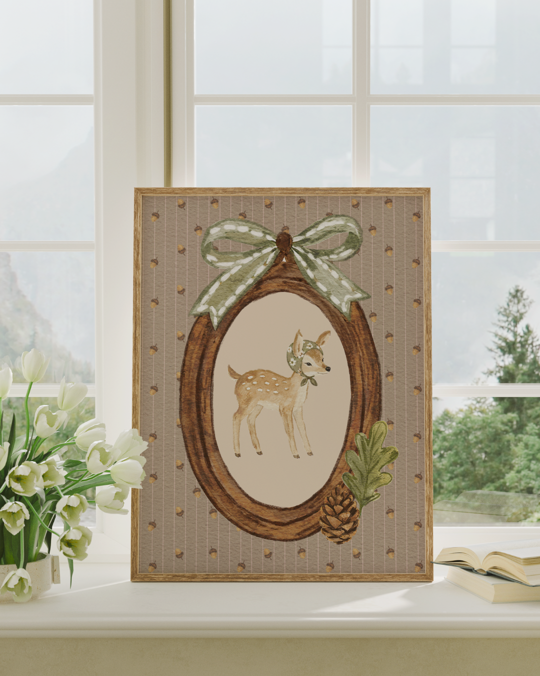 Woodland Deer art print