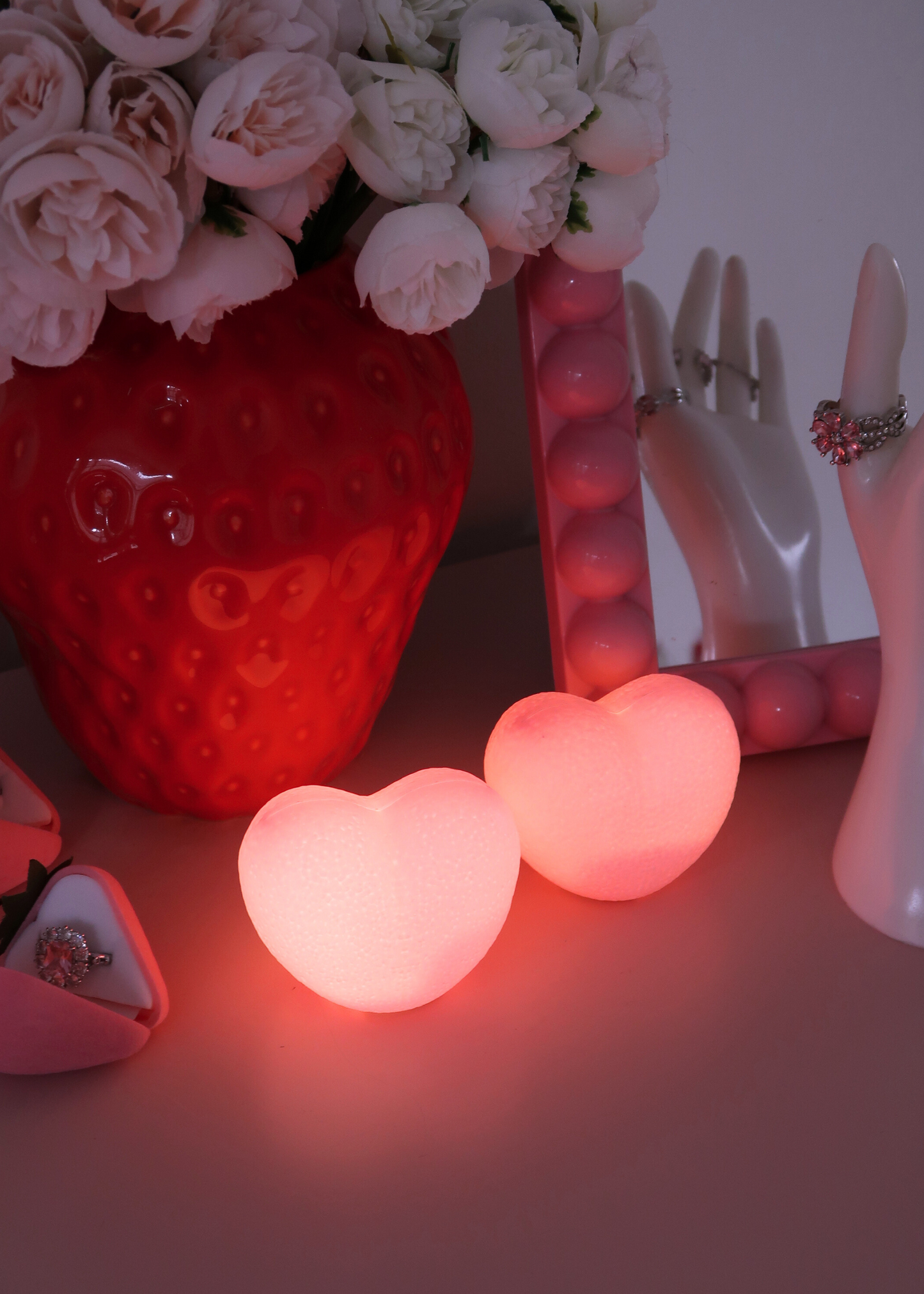 LIGHT UP PINK HEARTS duo