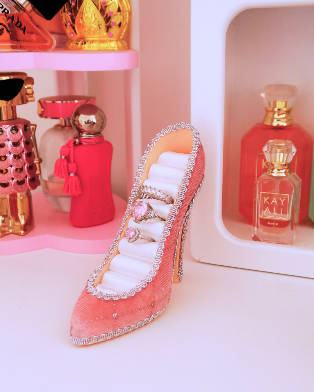 PINK RING STORAGE HEEL