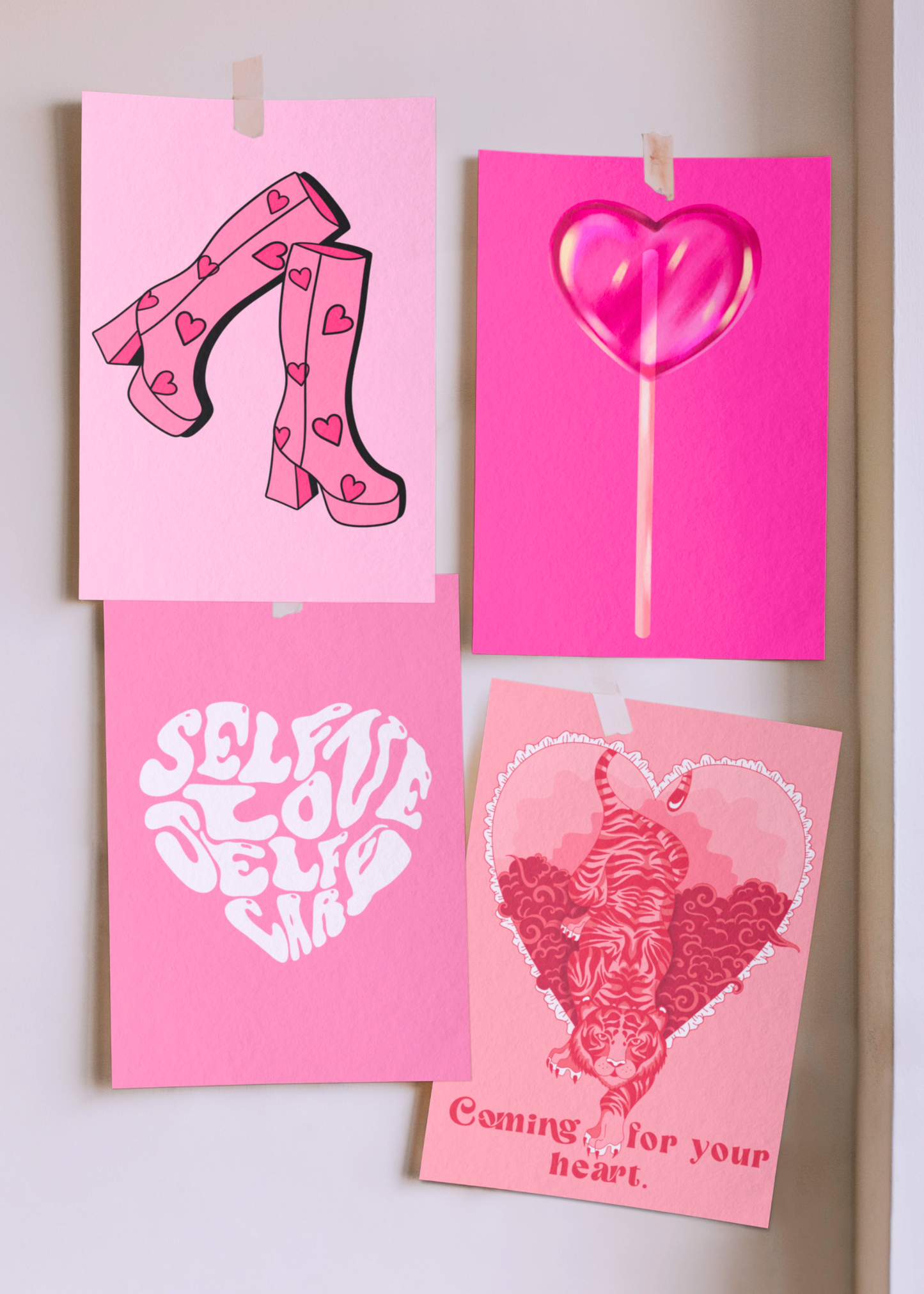 PINK LOLLIPOP art print