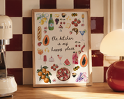 THE KITCHEN IS MY HAPPY PLACE art print