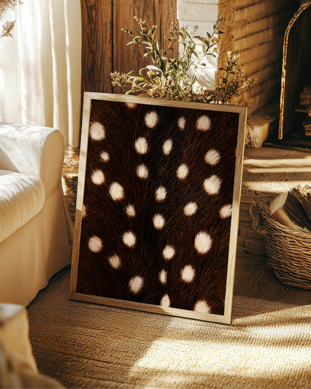 Brown Spotted Fur art print