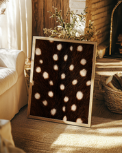 Brown Spotted Fur art print