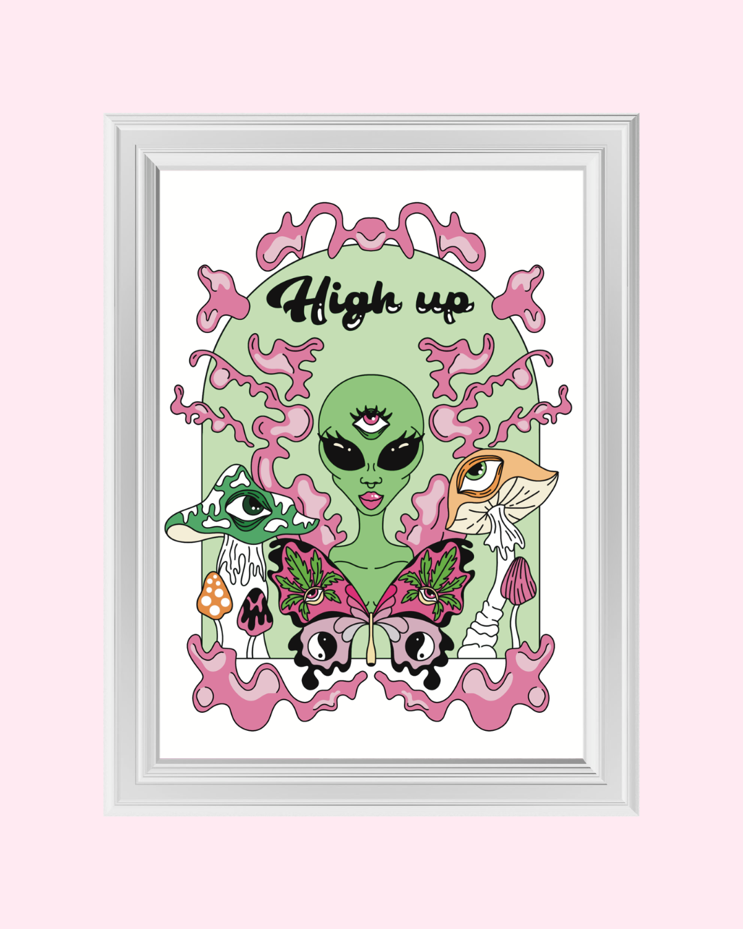 HIGH UP art print