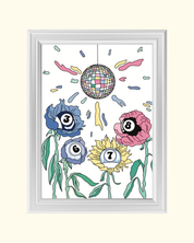 PETALS AND POOLBALLS art print