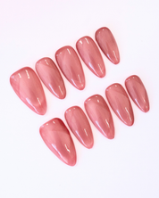 Mauve Glaze - set press on nehtů 10ks