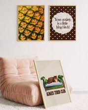 PINEAPPLE MACRO art print
