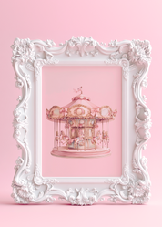 COQUETTE CAROUSEL art print