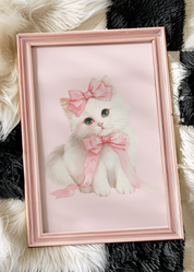 COQUETTE KITTEN art print