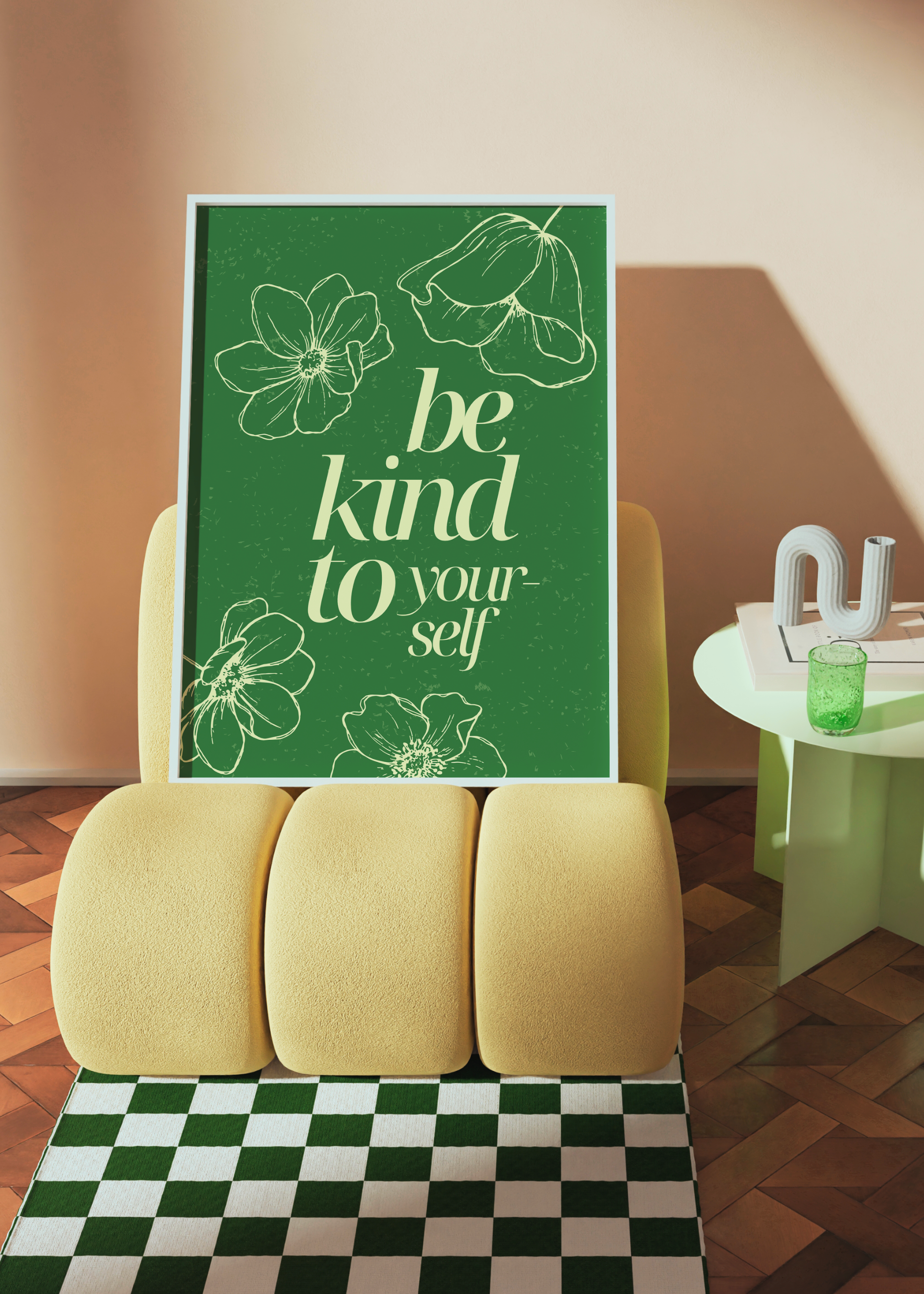 BE KIND TO YOURSELF art print