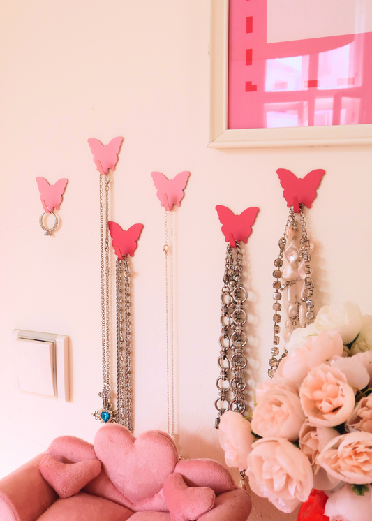 BUTTERFLY STICK ON HOOKS