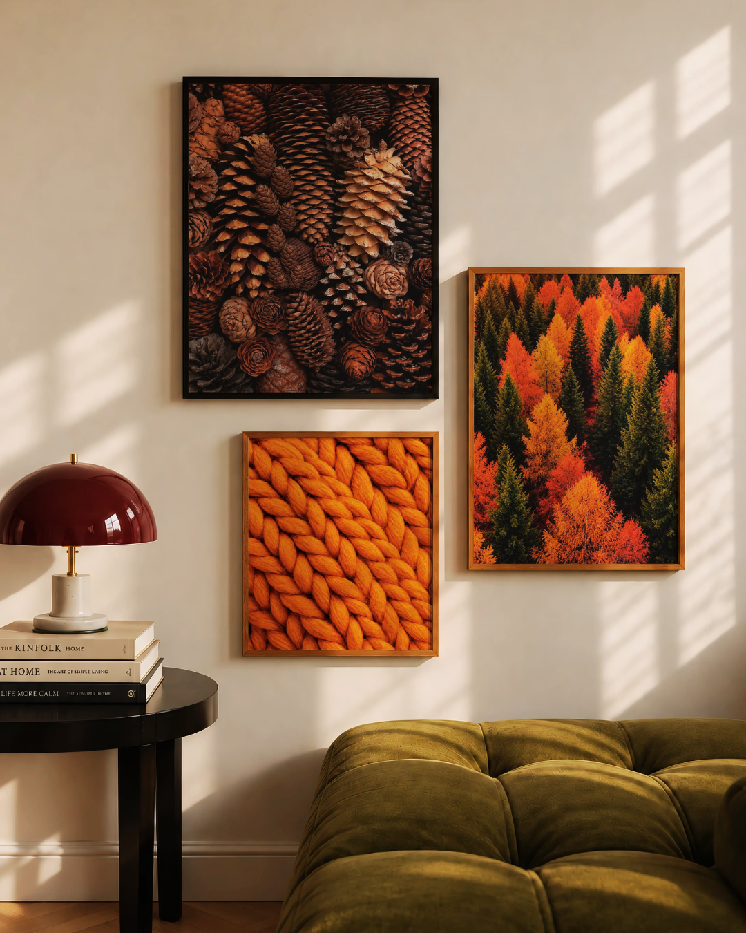 Orange Knit art print