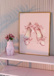 COQUETTE BALLET SHOES art print